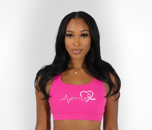 Pink Survivor Sports Bra